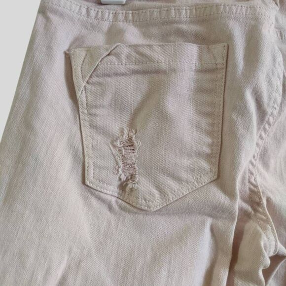 Zara Trafaluc Jeans Women's Size 4 Dusty Rose Slim Fit Cropped Y2K Core Denim - Picture 15 of 16